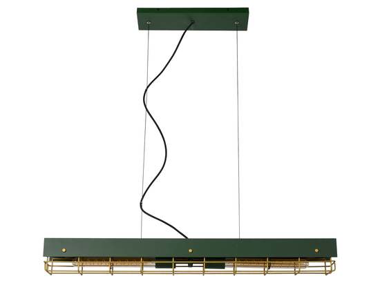 Závesné svietidlo Peniguet zelené, 2xE27, 93cm