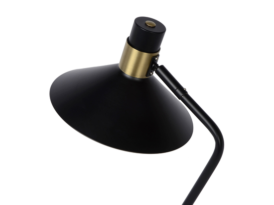 Stolná lampa Pepijn, čierna, E14, 45cm