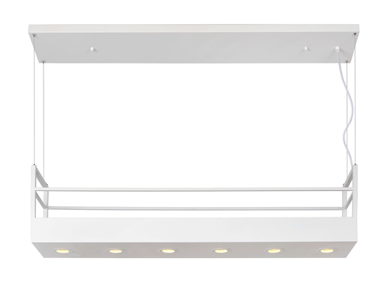 Závesné svietidlo Miravelle biele, 6xGU10, 110cm