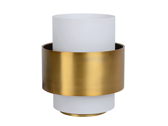 Stolová lampa Firmin matne zlaté/mosadz, E27, 23,5cm