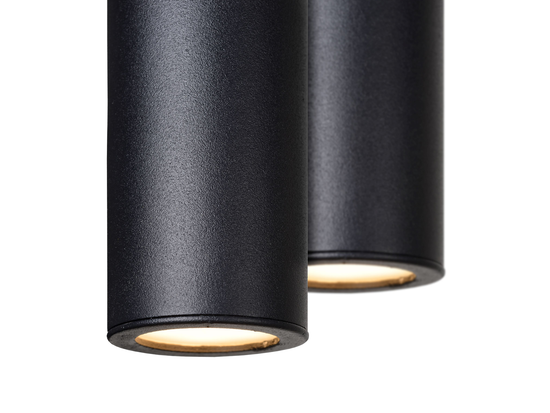 Závesné LED svietidlo Lorenz čierne, 6x4W, 3000K, 120cm