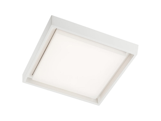 Stropné LED svietidlo Bezel matne biele, 25W, 3000K, 27cm