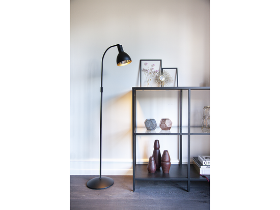 Stojacia lampa Angora čierna, 110-150cm