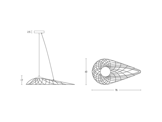 Závesné LED svietidlo biele, 10W, 3000K, 76cm