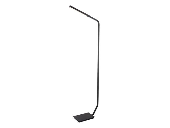 Stojacia LED lampa čierna, 6W, 3000K, 164cm