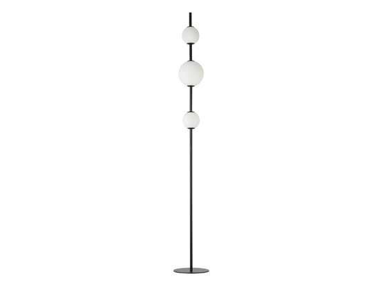 Stojacia LED lampa čierna, 12W, 3000K, 160cm