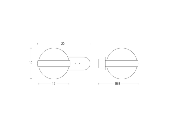 Nástenné LED svietidlo šedé, 5,6W, 3000K, 20cm