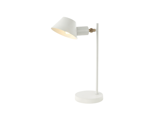 Stolová lampa matne biela, 1xE27, 44cm