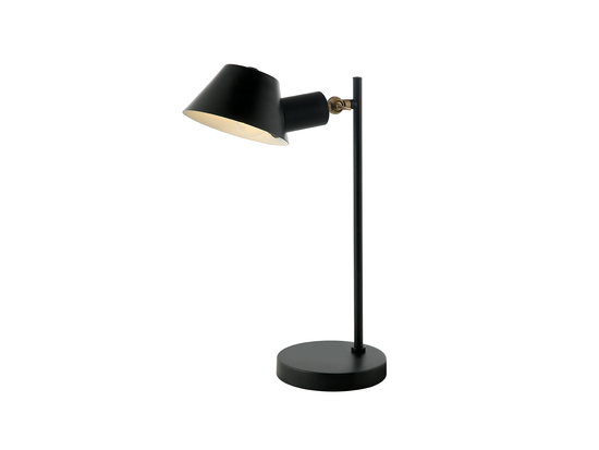 Stolná lampa matne čierna, 1xE27, 44cm