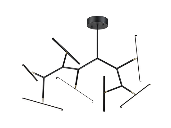 Stropné stmievateľné LED svietidlo čierne, 68W, 3000K, 120cm