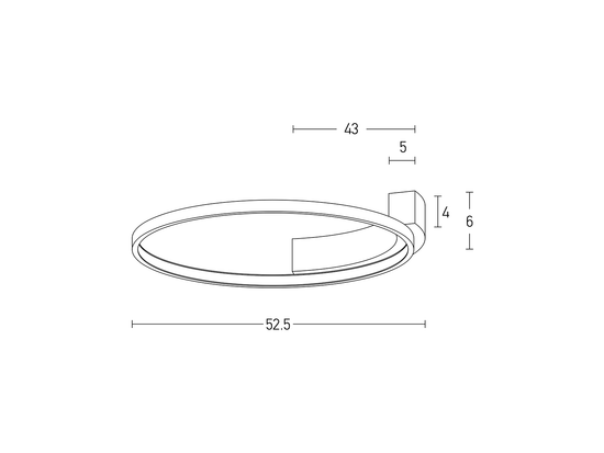 Stropné LED svietidlo biele, 31W, 3000K, 52cm