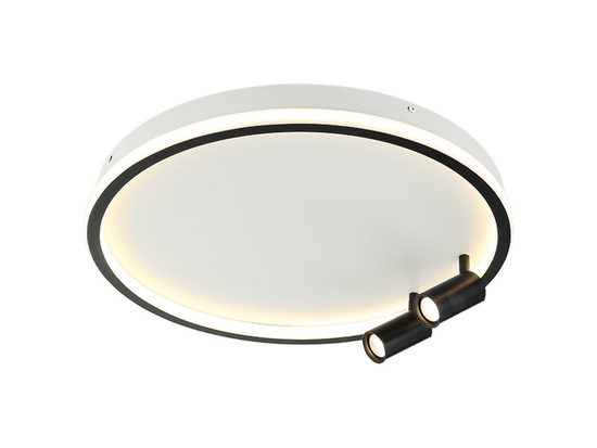 Stropné stmievateľné LED svietidlo čierne, 61W, 2x5W, 3000K, 50cm