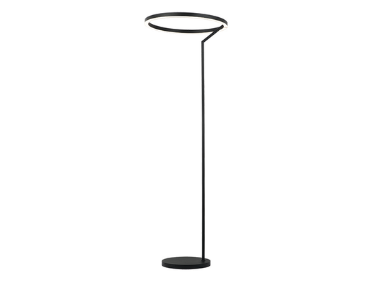 Stojacia LED lampa čierna, 30W, 3000K, 175cm