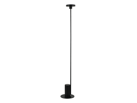 Stojacia LED lampa čierna, 12W, 3000K, 160cm