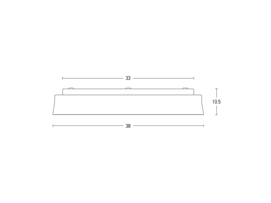 Stropné stmievateľné LED svietidlo biele, 20W, 3000K, 38cm