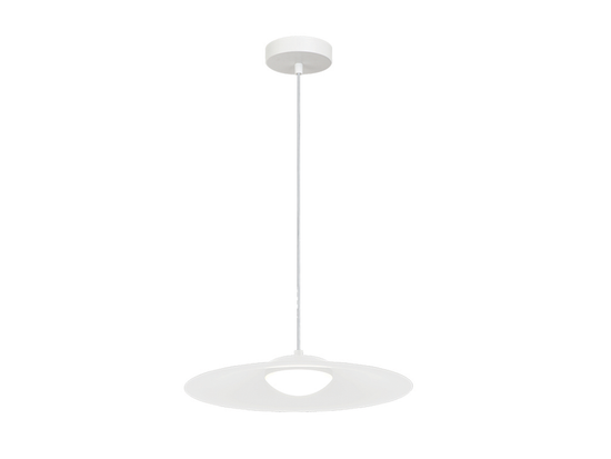 Závesné LED svietidlo biele, 10W, 3000K, ø35cm