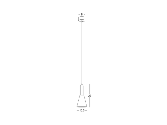 Závesné LED svietidlo čierno/zlaté, 7W, 3000K, ø10cm