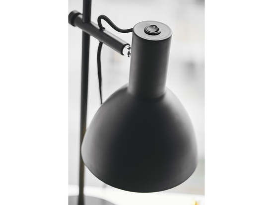 Stojacia lampa Baltimore čierna, 132cm