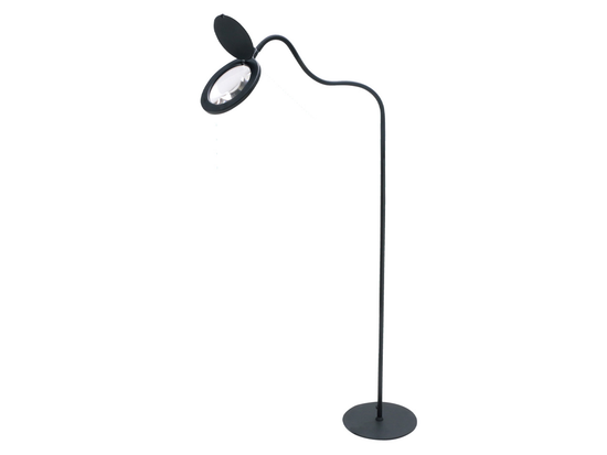 Stojacia LED lampa Magni čierna, 10,5W, 130cm