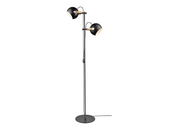 Stojacia lampa DC čierna 2L, 150cm