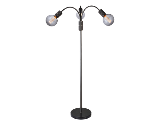 Stojacia lampa Halo, šedá, 140cm