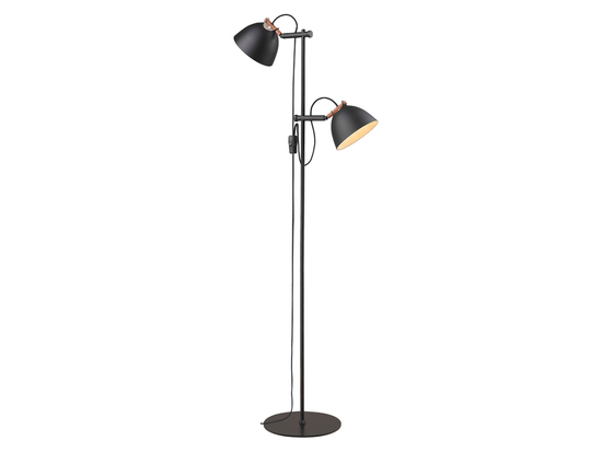 Stojacia lampa Århus čierna 2L, 150cm