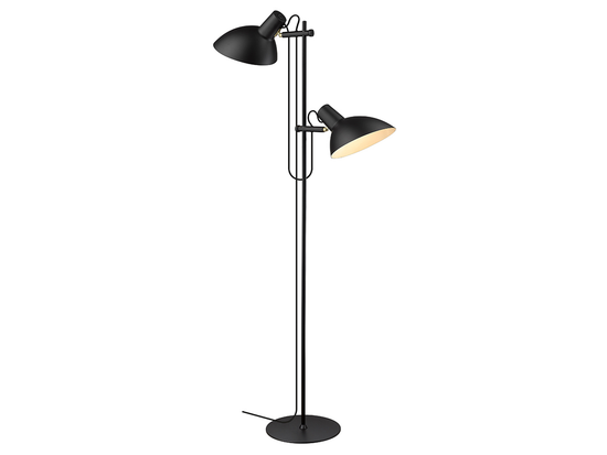 Stojacia lampa Metropola čierna, 2L, 150cm