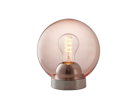 Stolná lampa Bubbles ružová, ø18cm
