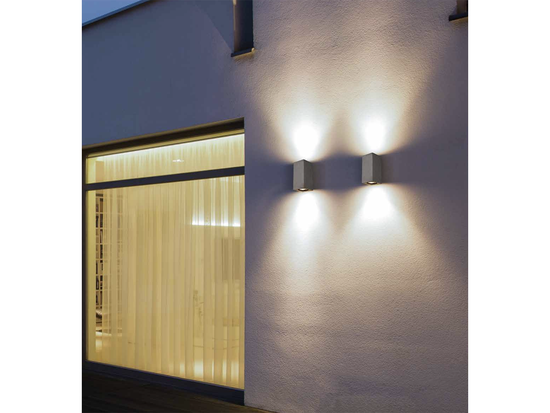 Nástenné LED svietidlo betón, 2x4W, 3000K, 20cm