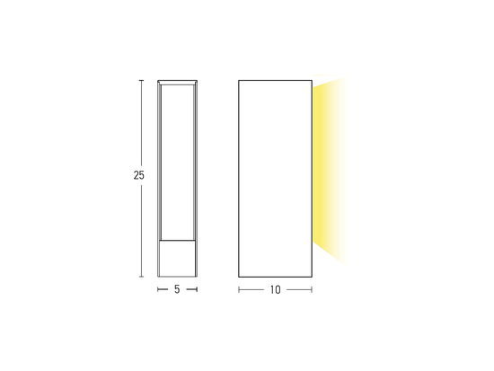 Stojace LED svietidlo grafit, 6W, 3000K, 25cm