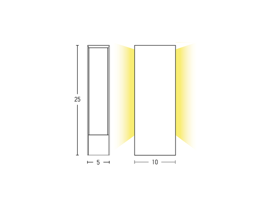 Stojace LED svietidlo grafit, 9W, 3000K, 25cm