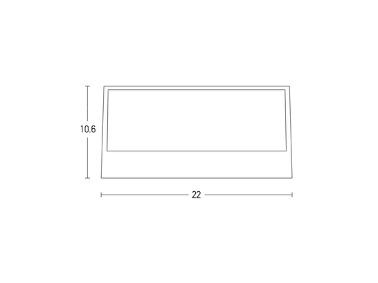 Nástenné LED svietidlo tmavo hnedé, 2x13W, 3000K, 22cm