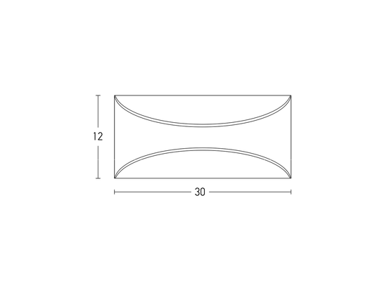 Nástenné LED svietidlo tmavo hnedé, 12W, 3000K, 30cm