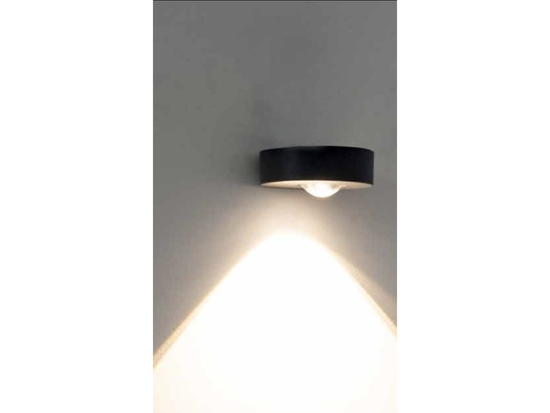 Nástenné LED svietidlo grafit, 9W, 3000K, 12cm