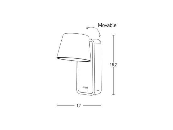 Nástenné LED svietidlo biele/prírodné drevo, 7W, 3000K, 16,2cm