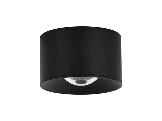 Stropné LED svietidlo čierne, 8W, 3000K, ø6,5cm