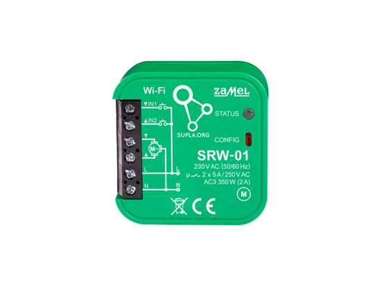 Wi-Fi ovládač roliet Supla SRW-01 do krabice